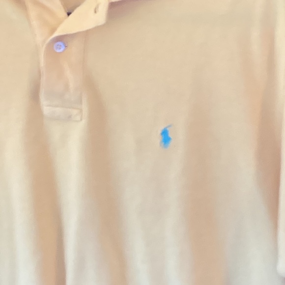 Large yellow Ralph Lauren polo shirt - Picture 2 of 5